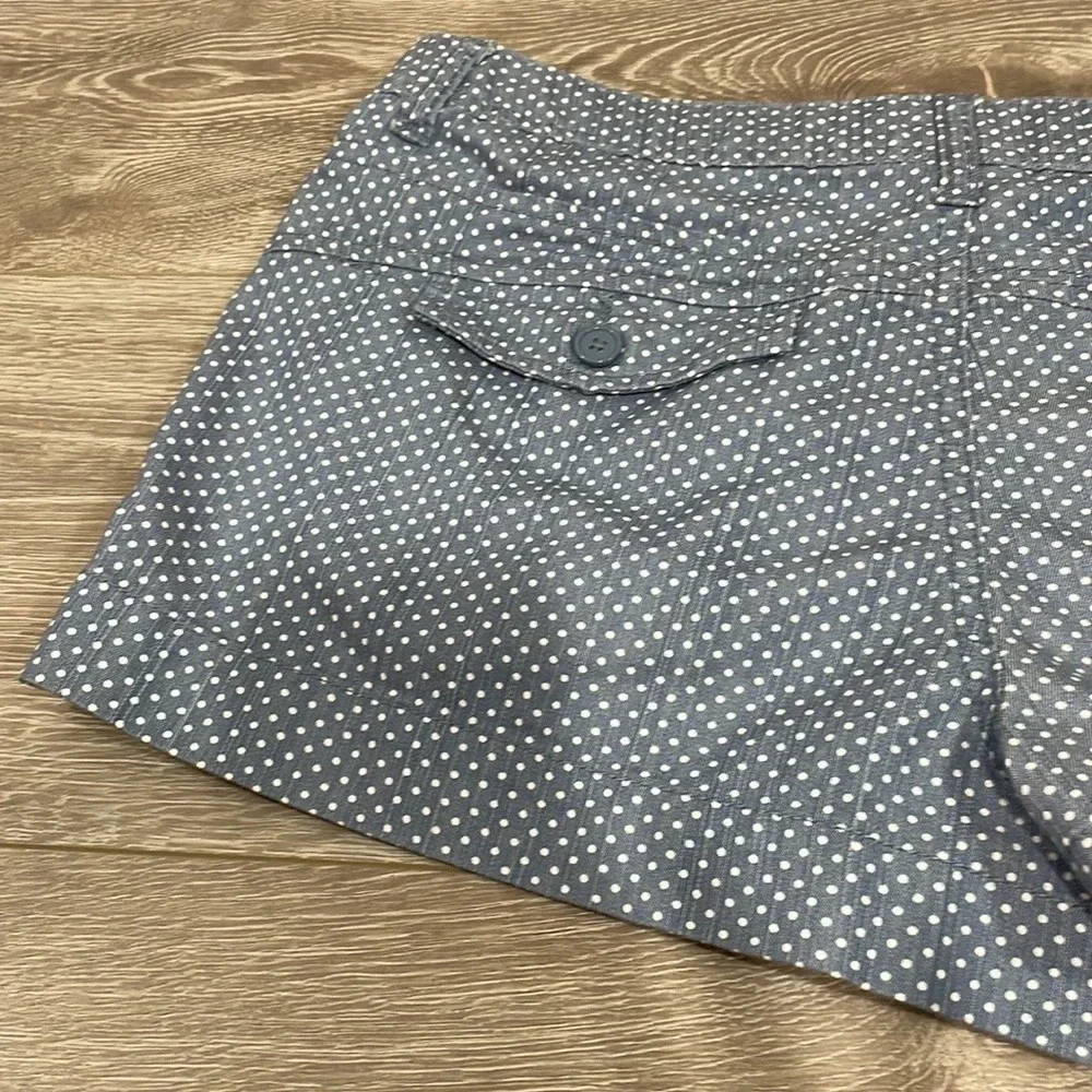 American Rag Cie Polka Dot Shorts Blue White 13